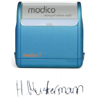 1-Zeile Unterschriftenstempel blau